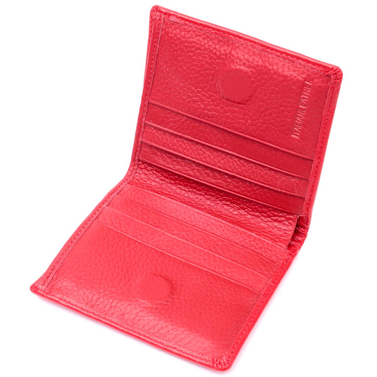 Кошелек кожаный ST Leather 19475 Красный - фото 3