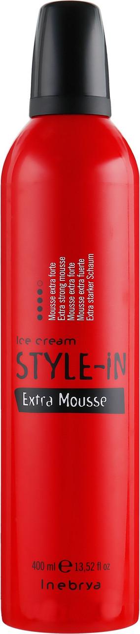 Мусс для волос экстра сильной фиксации Inebrya Style-In Extra Strong Mousse 400 мл