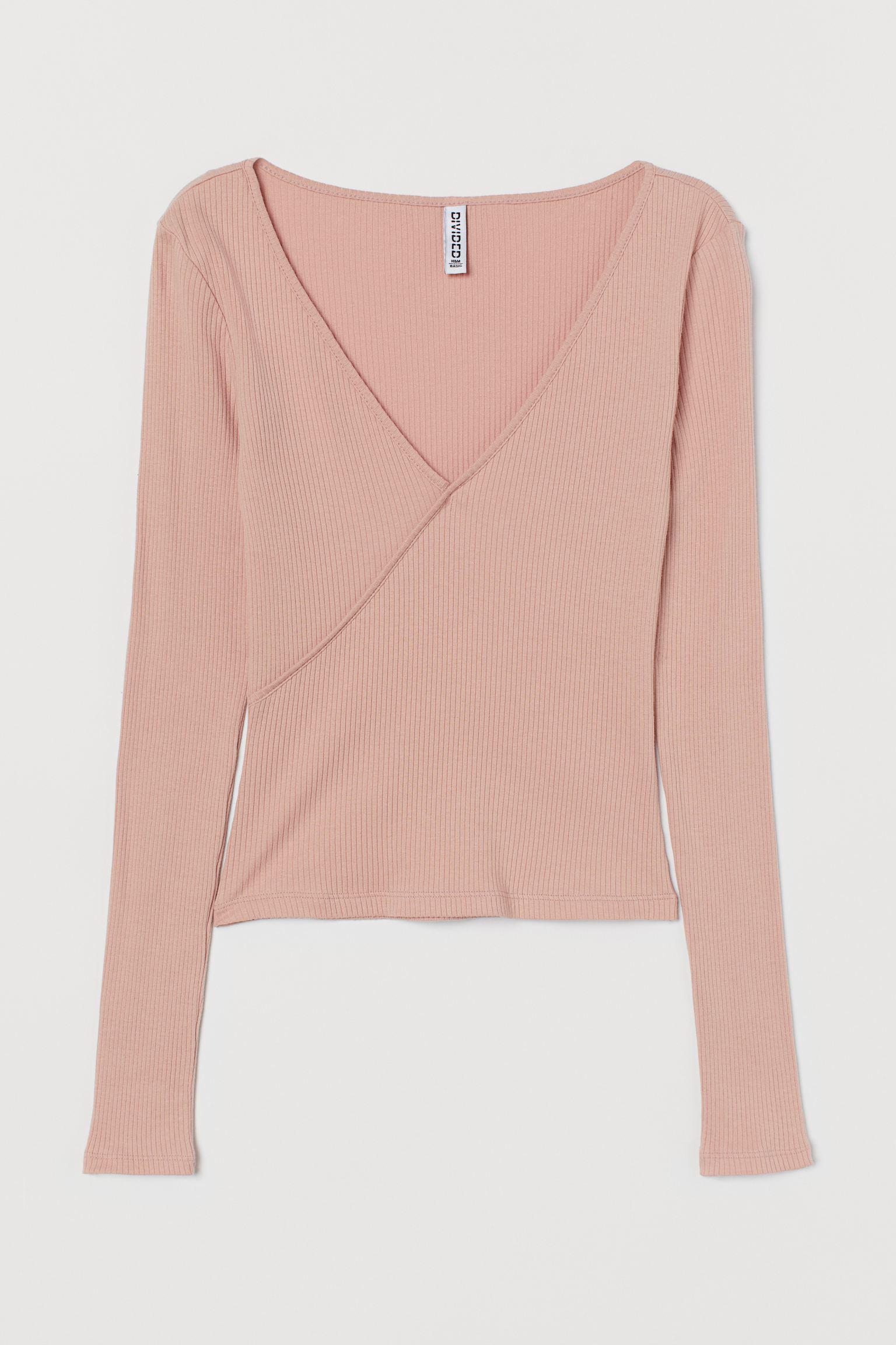 Лонгслив H&M L Пудровый (1103825580) Лонгслив H&M L Пудровый (1103825580)