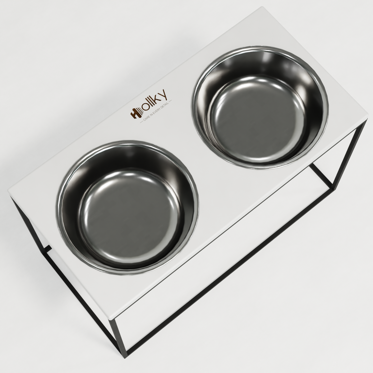 Миски на подставке для очень больших собак Hollky Base XXL40 2х2,8 л (BXXL40-643240-GRWH) - фото 7 Миски на подставке для очень больших собак Hollky Base XXL40 2х2,8 л (BXXL40-643240-GRWH) - фото 7