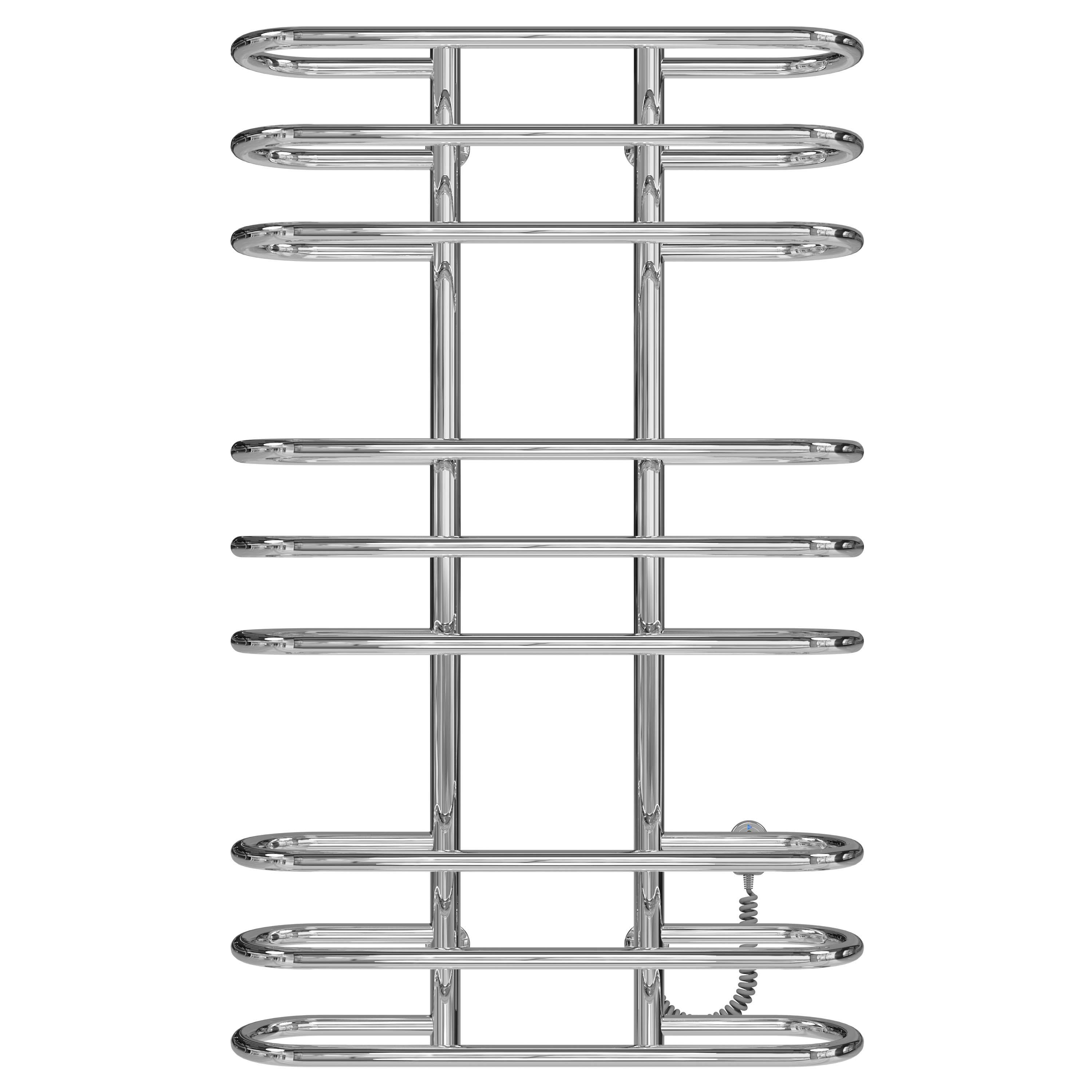 Полотенцесушитель электрический Deffi Британика П9 EF16 правое подключение нержавеющая сталь 600х1000 мм Хром (C.BR.100.60.9.E.C.R.5)