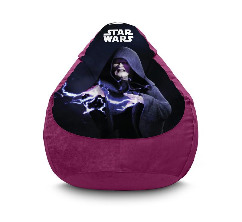 Крісло мішок iPuff Star Wars Darth Sidious Флок XL 80x110 см Фіолетовий