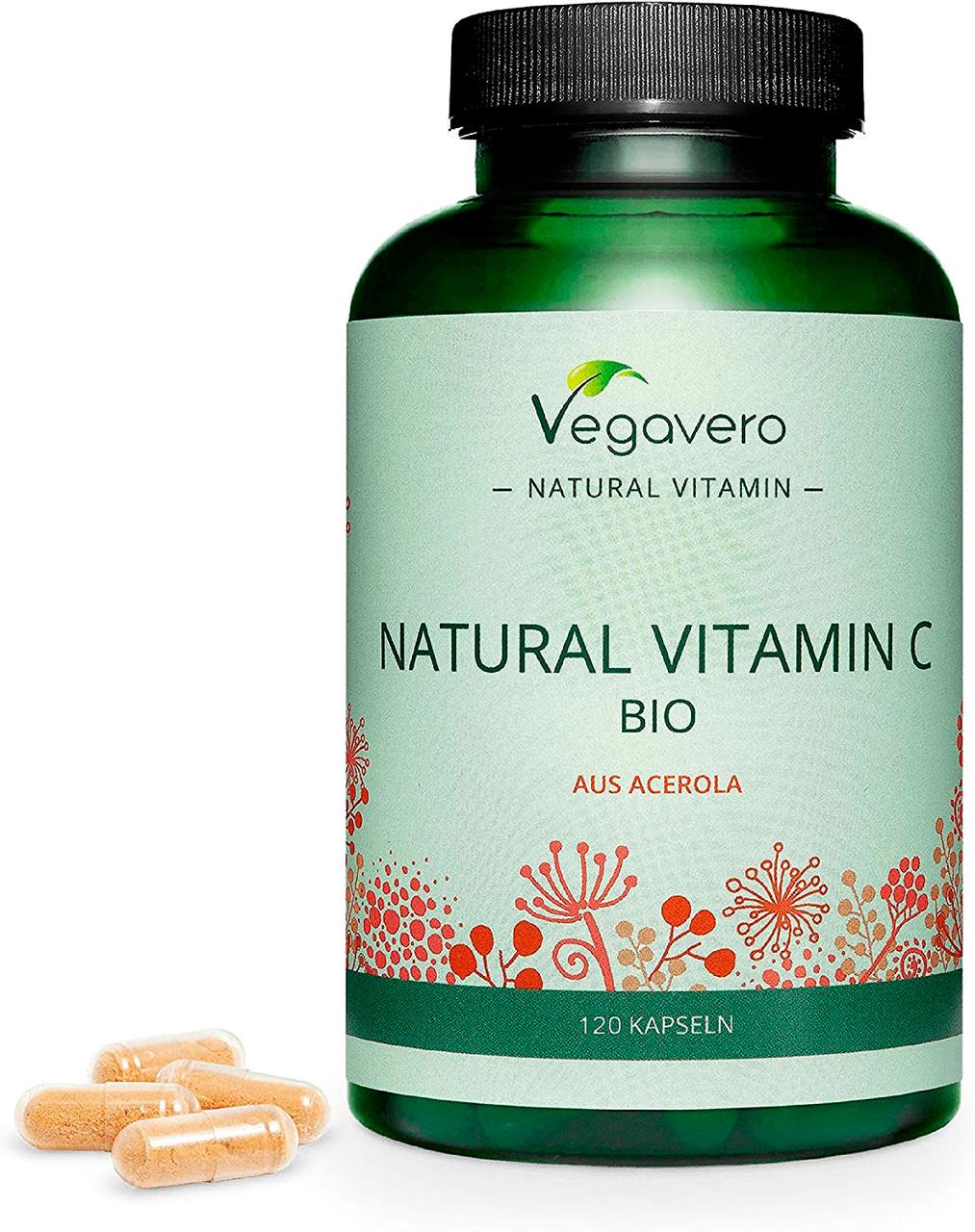 Витамины для иммунитета Vegavero Натуральный витамин С 120 капс. (500944660v)