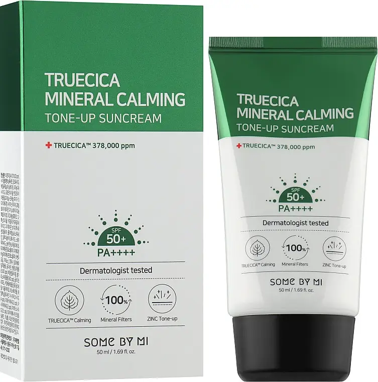 Крем солнцезащитный успокаивающий Some By Mi Truecica Mineral Calming Tone-Up Sunсream SPF50 + PA++++ 50 мл (1194360332)