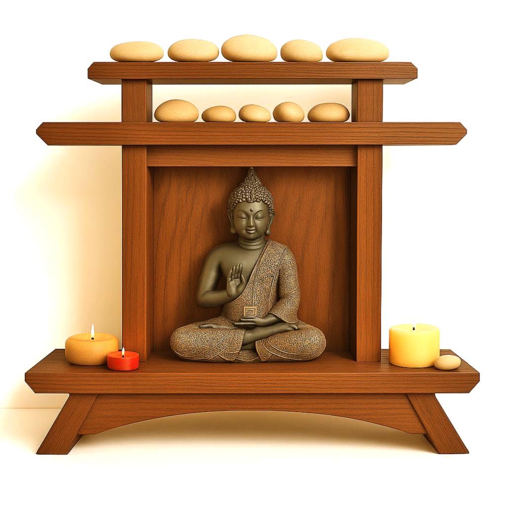 Вівтар для медитації з дерева Камаліні Охра (ЛАТ-015704)