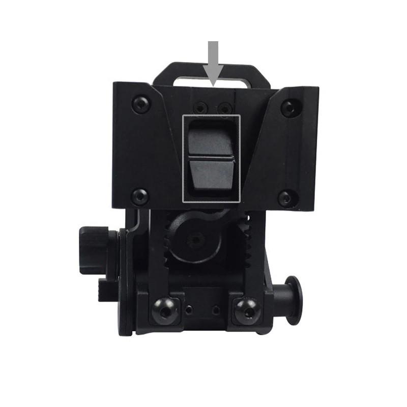 NVG-кріплення для ПНБ Wilcox L4G24 DOVETAIL Ластівчин хвіст для NV8000/NV8160 PVS-15/18/21/31 Чорний (100981) - фото 3