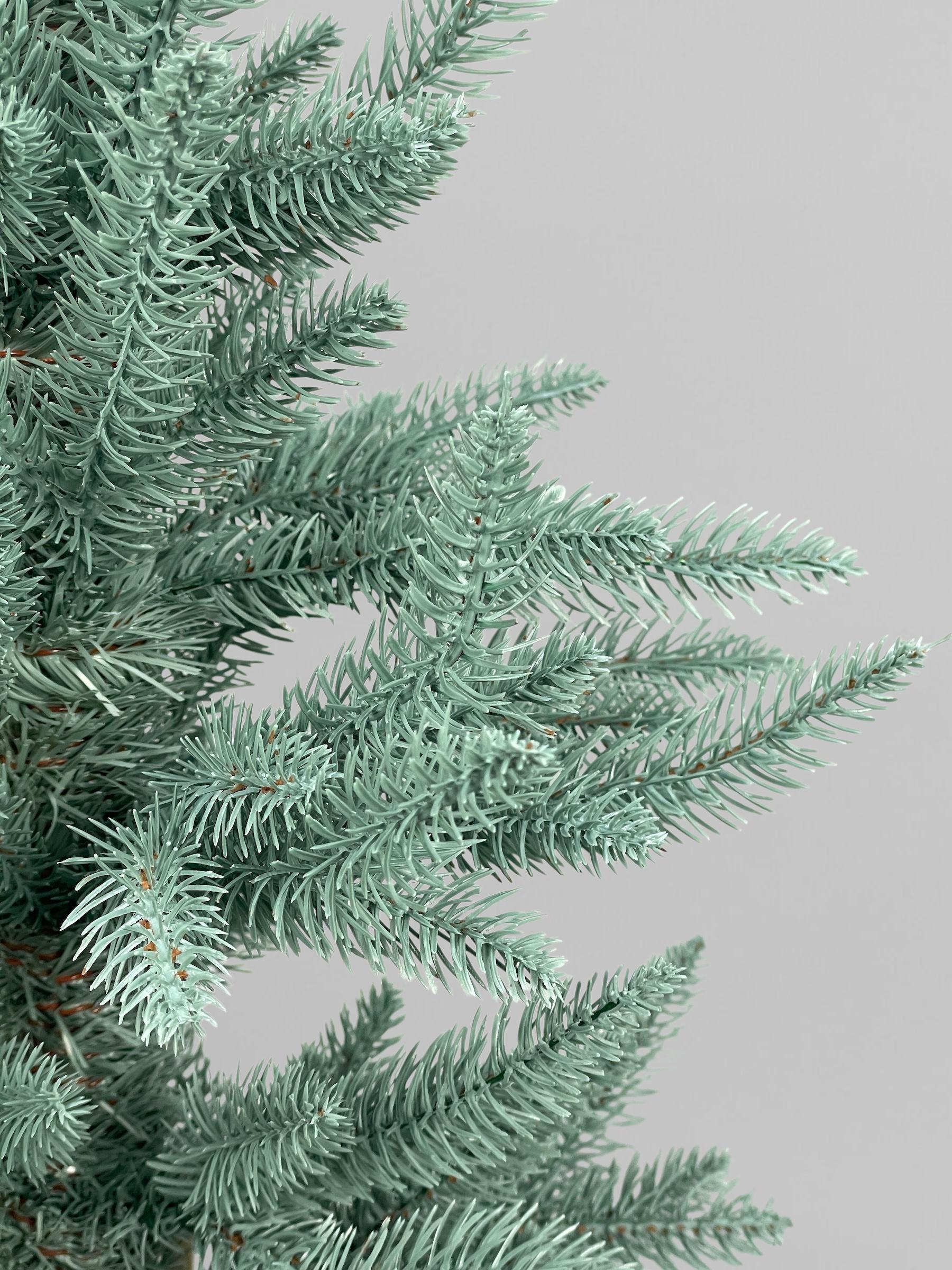 Искусственная елка литая Classic в горшке с мешковиной 70 см Голубой (Н01012) - фото 5 Искусственная елка литая Classic в горшке с мешковиной 70 см Голубой (Н01012) - фото 5