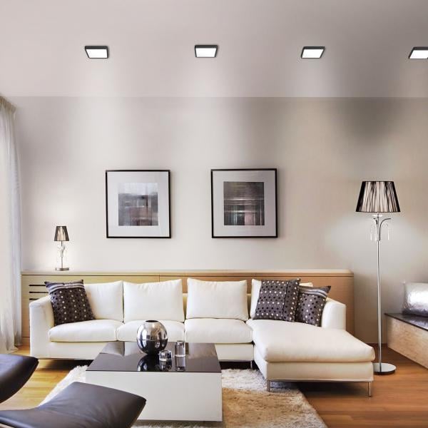 Світильник накладний Videx квадрат 18 W/5000 K Black - фото 3