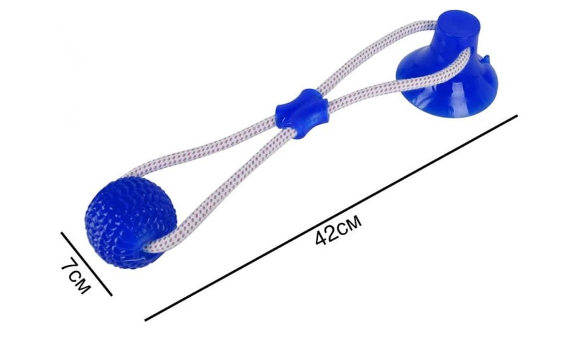 Игрушка для собак канат на присоске с мячом WM-60 - фото 7 Игрушка для собак канат на присоске с мячом WM-60 - фото 7
