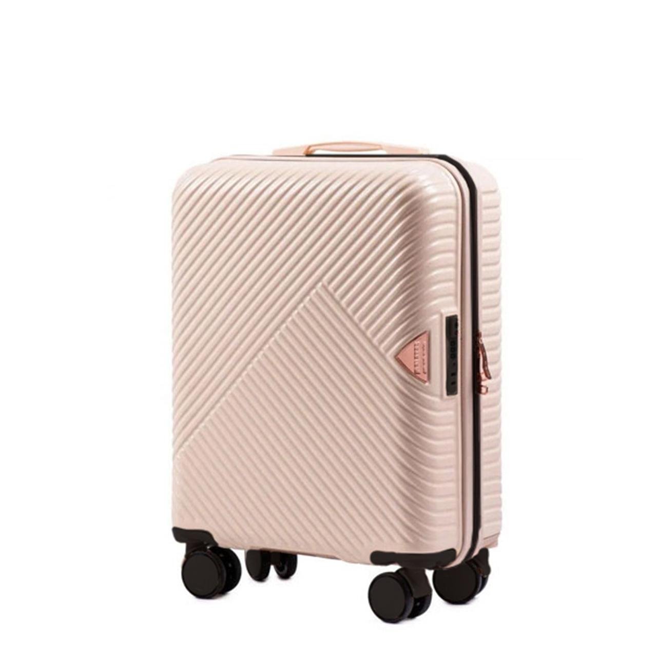 Чемодан Wings WN01 маленький 33 л Кремовый (WN01-S-Creme-ABS) - фото 1 Чемодан Wings WN01 маленький 33 л Кремовый (WN01-S-Creme-ABS) - фото 1