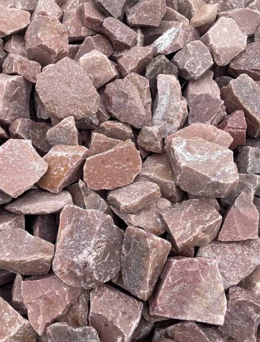 Кварцит 40-70 мм 25 кг Малиновий (87931550)