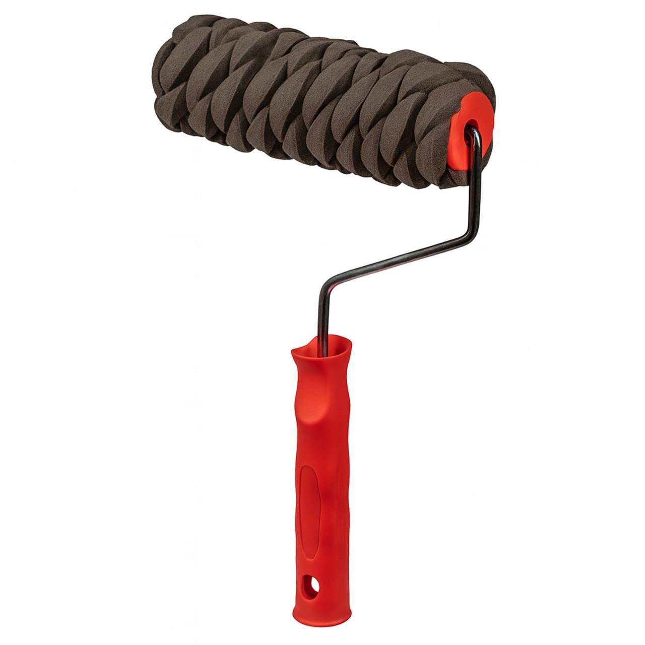 Валик структурный 804-2161 Плетеная коса для декоративных рельефов и фактурных покрытий 60х200 мм Черный