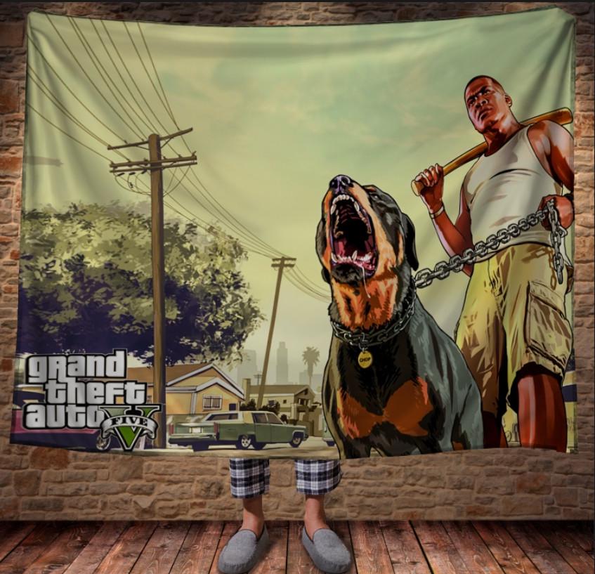 Плед с 3D принтом Grand Theft Auto 150х200 см (epi_0183)