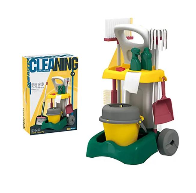 Набор для уборки Cleaning стойка-каталка 20 элементов Multicolor (136058)