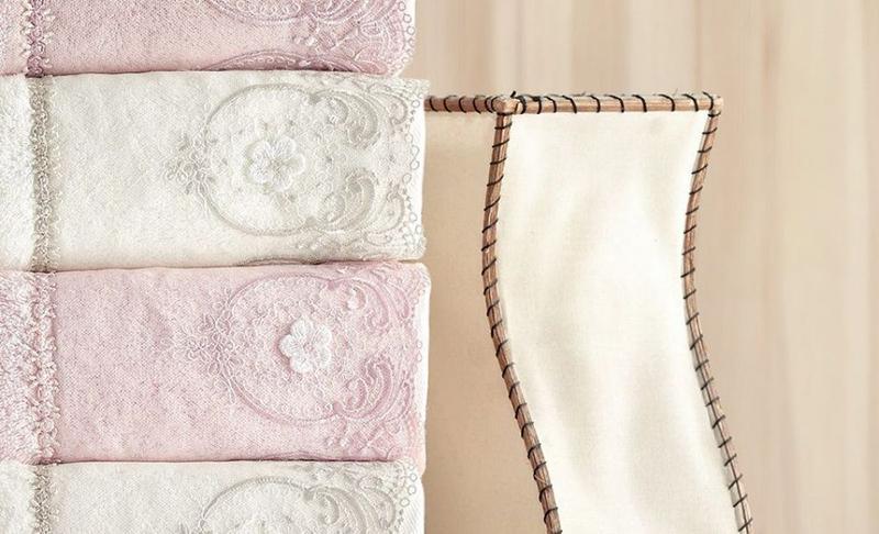 Набір рушників Pupilla Alvin 3D з гіпюром 6 шт. 50х90 см - фото 4 Набір рушників Pupilla Alvin 3D з гіпюром 6 шт. 50х90 см - фото 4