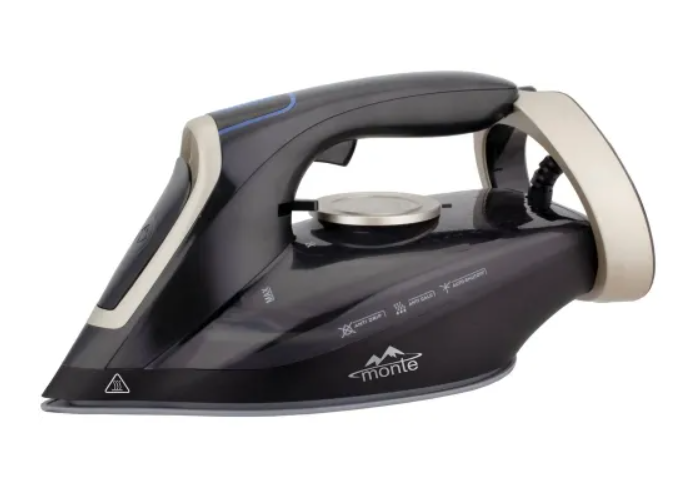 Утюг Monte MT-1518 керамическая подошва Anti-Calc Anti-Drip авто-отключение 3000 Вт Черный (2786035658) Утюг Monte MT-1518 керамическая подошва Anti-Calc Anti-Drip авто-отключение 3000 Вт Черный (2786035658)