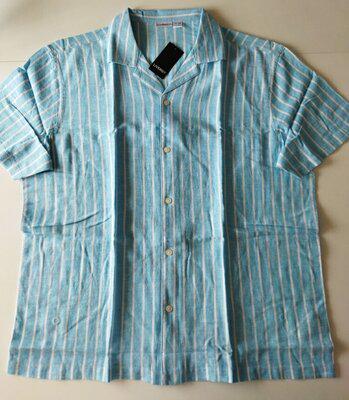 Сорочка чоловіча лляна Livergy з коротким рукавом L