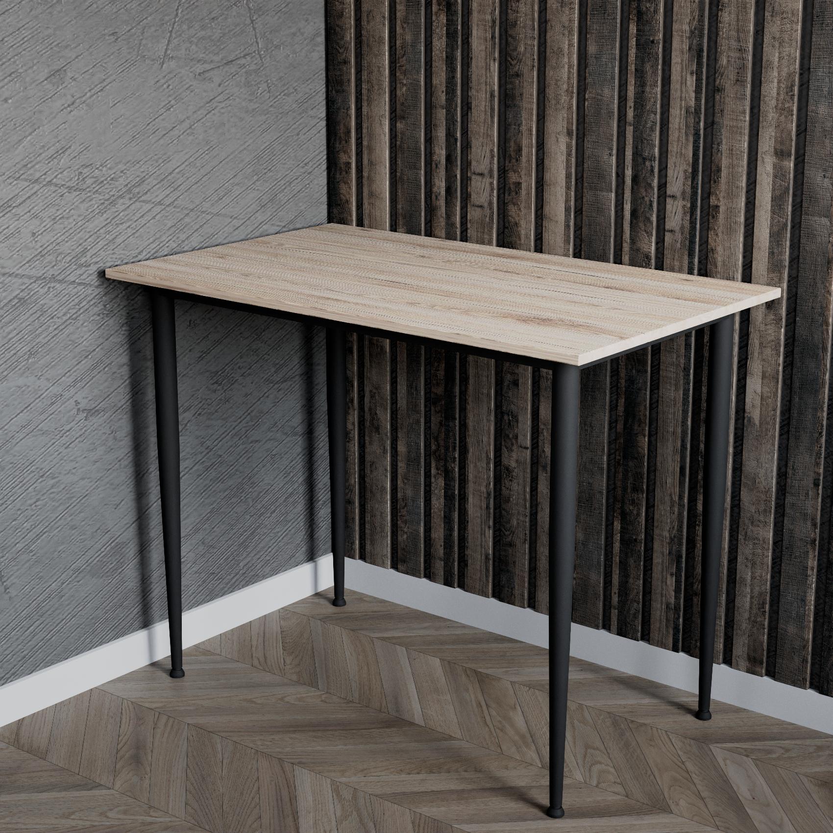 Универсальный стол Prime Ferrum-decor 750x1000x600 Черный металл ДСП Дуб Сан-Марино 16 мм (FRD-107624)