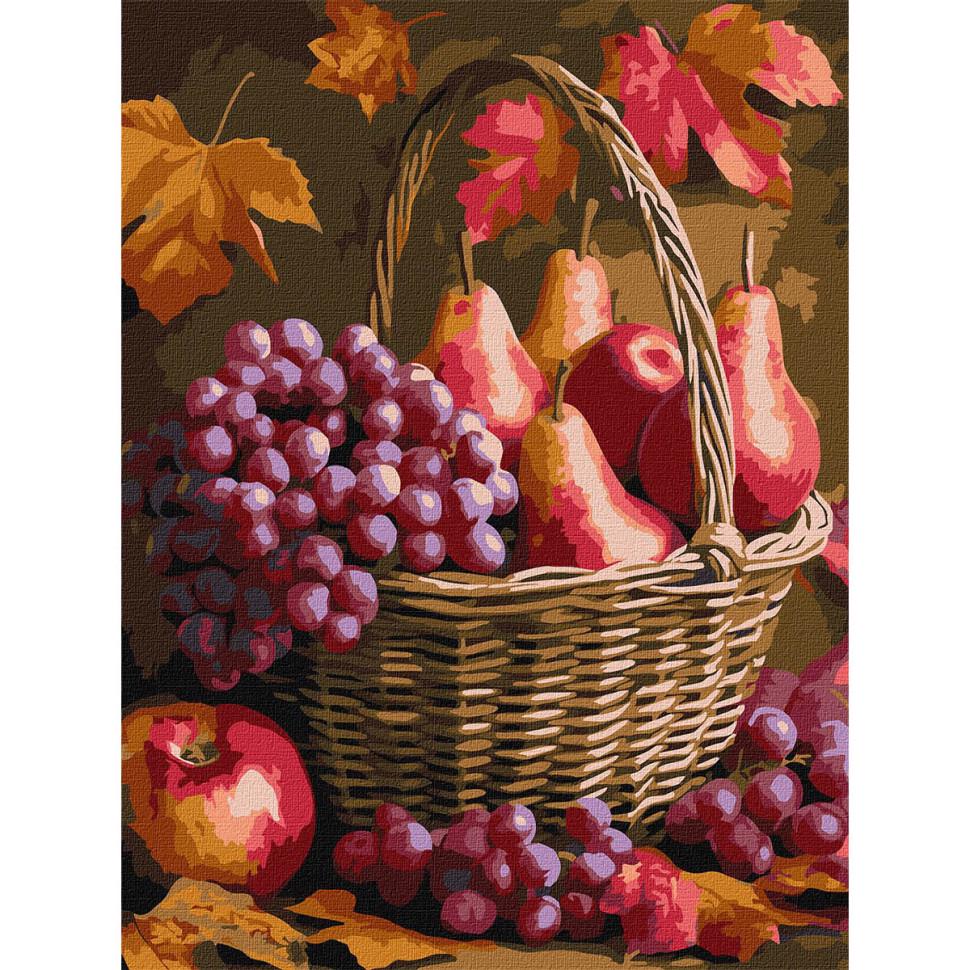 Картина за номерами Ideyka Осінні фрукти 30x40 см Різнокольоровий (PM-194-K-1573)