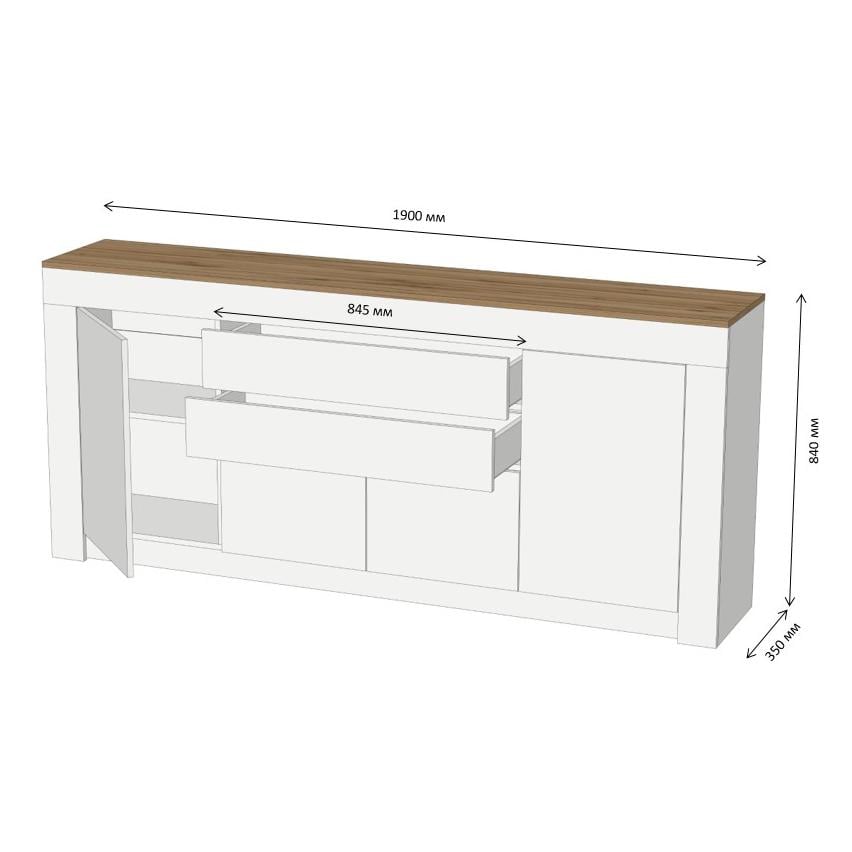 Комод Lion Ларри-2 Кашемир ТОП (000-000-1848) - фото 8