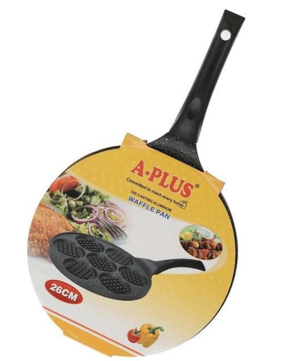 Сковорода для вафель A-Plus мраморное покрытие 26 см (AWN-00227) - фото 2