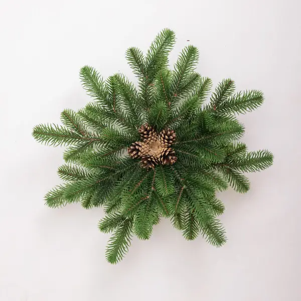 Підсвічник-вінок на 1 свічку Новорічний з декором Зелений - фото 3 Підсвічник-вінок на 1 свічку Новорічний з декором Зелений - фото 3