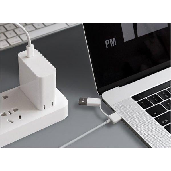 Кабель ZMI Combo Data Line Type-C-USB-A/Type-C/PD QC Fast Charge 3A 1 м Білий (AL311) - фото 5