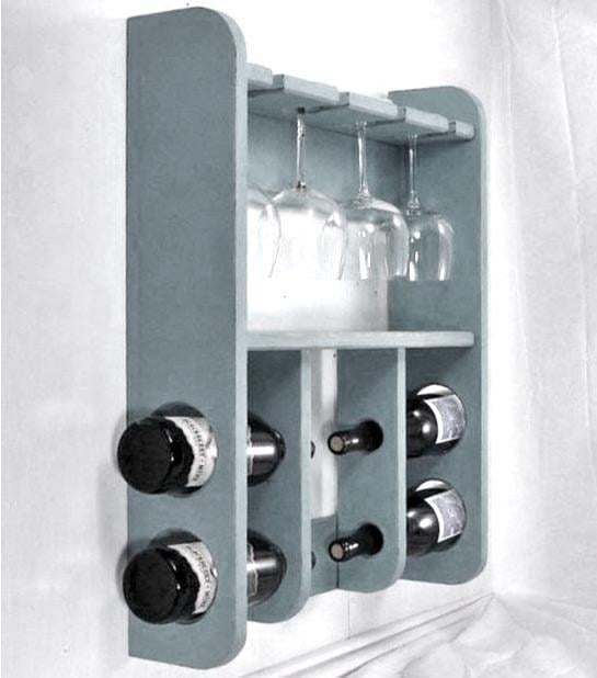 Полка для вина настенная из дерева Фурите Маренго (ПНК-016819)