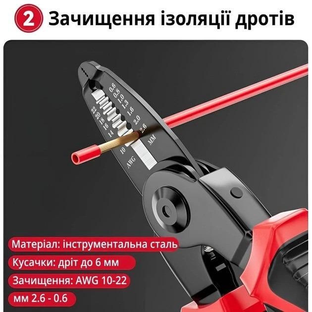 Набір швидкозмінних інструментів багатофункціональний 5в1 (НФ-00008609) - фото 5