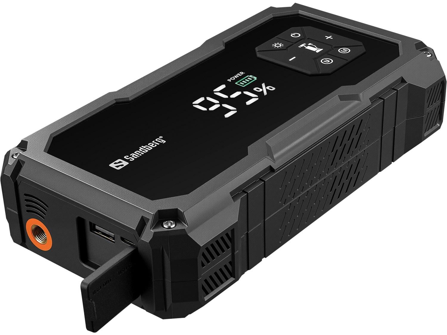 Пуско-зарядное устройство для Sandberg JumpStarter 150PSI 10000 mAh USB Type-C фонарь с компрессором Black (421-21)