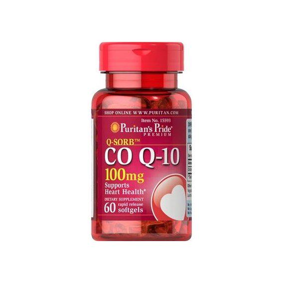 Коензим Puritan's Pride Q-Sorb Co Q-10 100 мг 60 Softgels