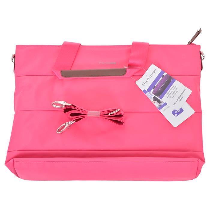 Сумка для ноутбука PORTcase KCB-72 Polyester Zipper 15,6" Pink (26450828) - фото 5 Сумка для ноутбука PORTcase KCB-72 Polyester Zipper 15,6" Pink (26450828) - фото 5