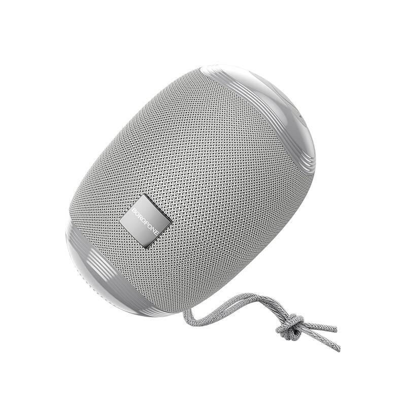 Колонка Borofone BR6 Bluetooth портативная водозащита IPX5 TWS AUX/USB/TF Серый (620076)