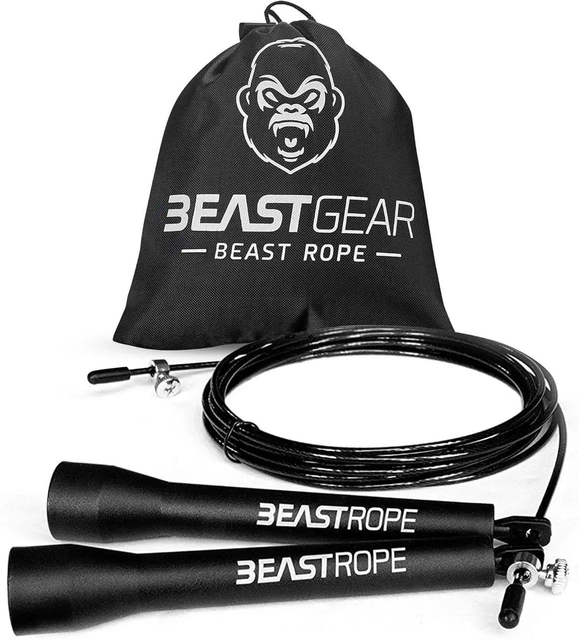 Скакалка швидкісна Beast Gear Beast Rope з можливістю регулювання Чорний (701197358713)