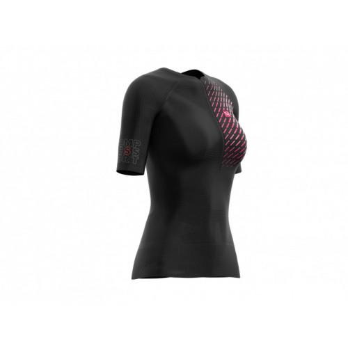 Футболка женская компрессионная Compressport Trail Running Postural SS Top W XS Black (a78b476d)