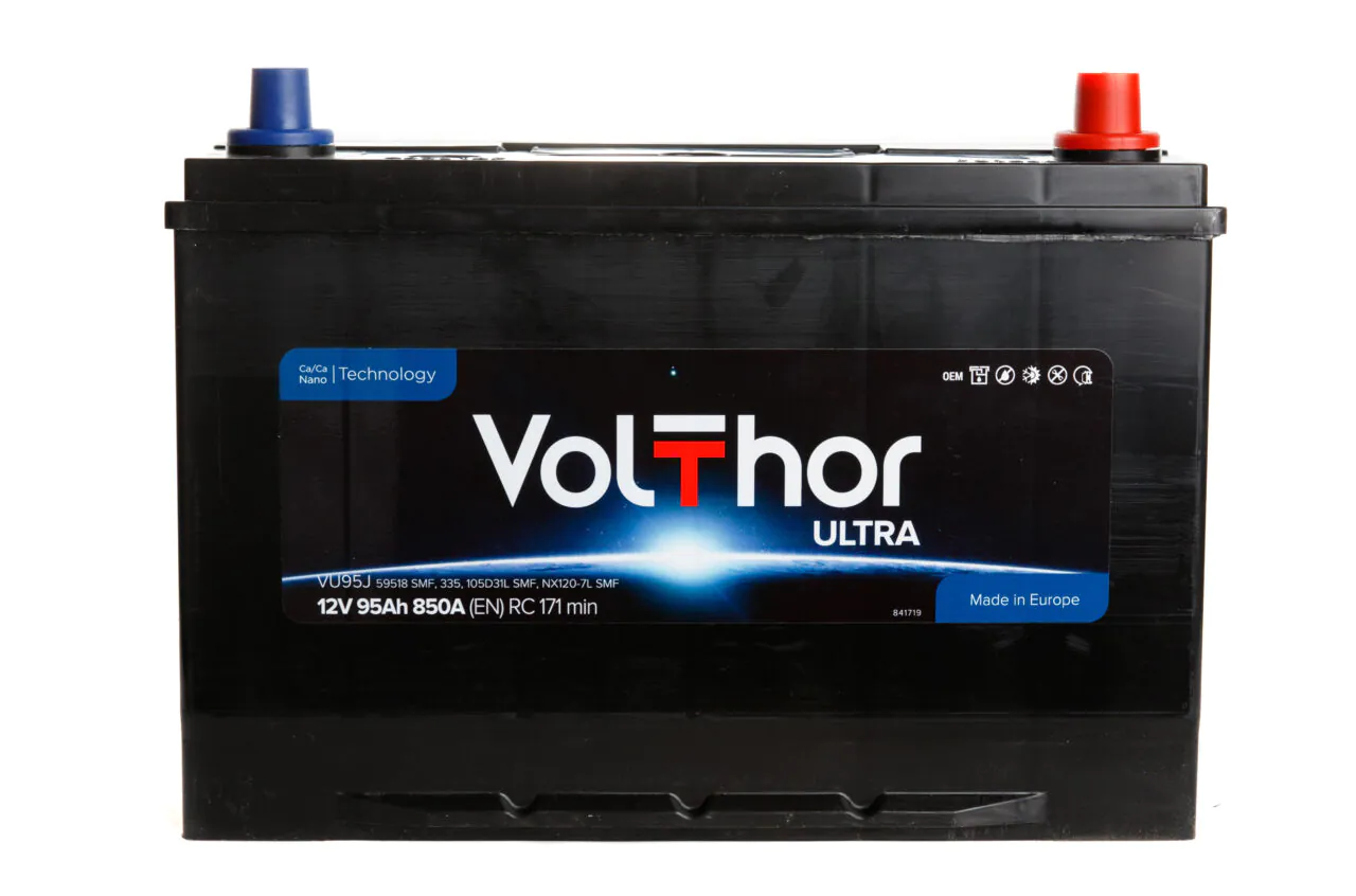 Акумулятор автомобільний лівий VOLTHOR TAB 850А 95Ah / L Asia Ultra