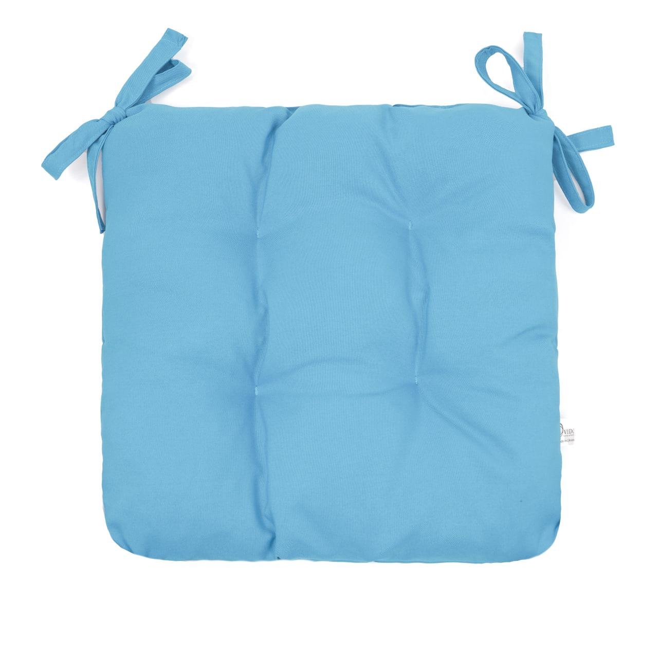 Подушка для стула/кресла/табурета 30х30х8 см Небесно-голубой (1851792334) - фото 1 Подушка для стула/кресла/табурета 30х30х8 см Небесно-голубой (1851792334) - фото 1