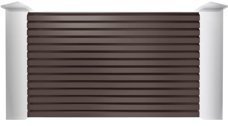 Ламели для заборов-жалюзи SIMBUD Хайтек RAL 8017 Шоколадный (28213018)