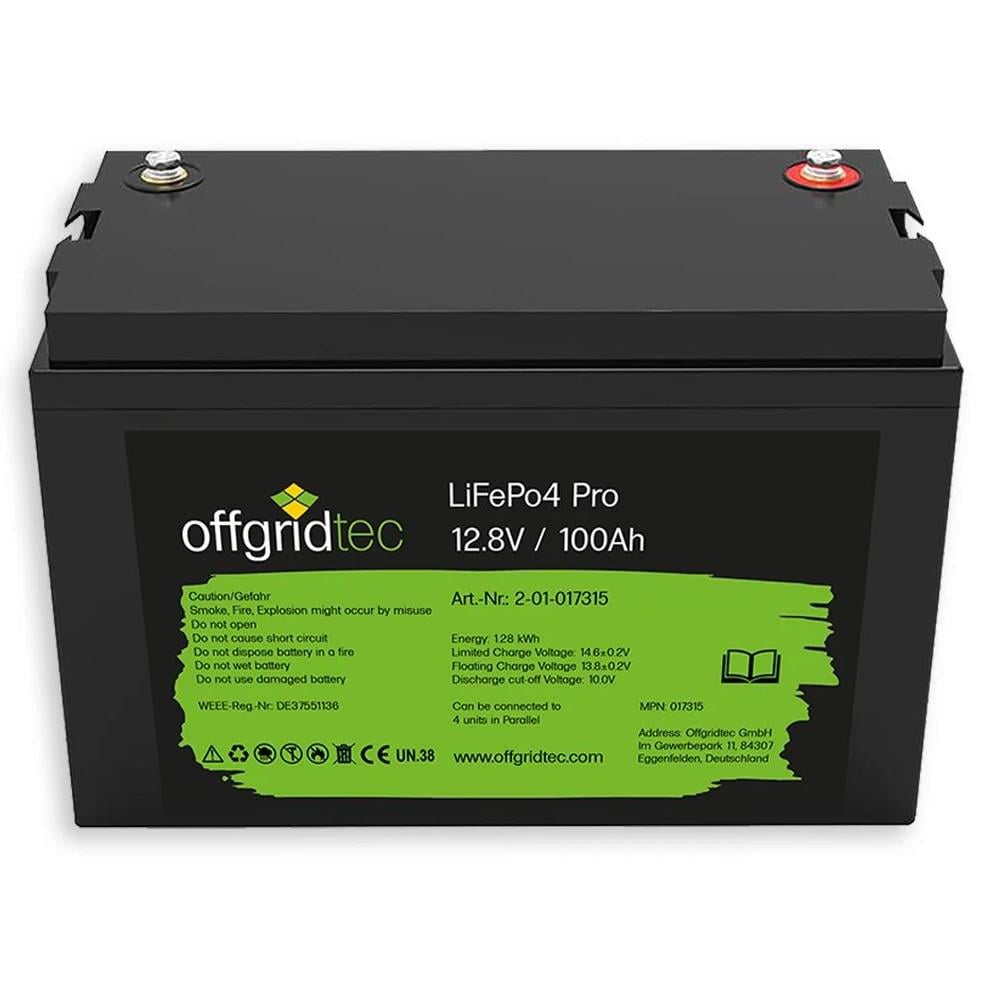 Акумулятор Offgridtec LiFePO4 12,8V 100Ah 100А BMS 1280Wh (51557)