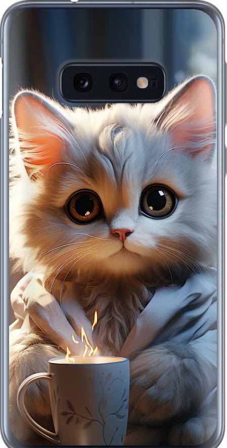 Чохол на Samsung Galaxy S10e Білий кіт (5646t-1646-42517)