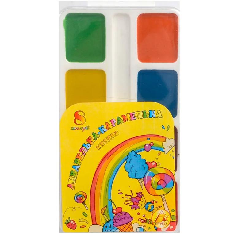 Краски акварельные медовые Тетрада 8 цветов (TSH-49490695)