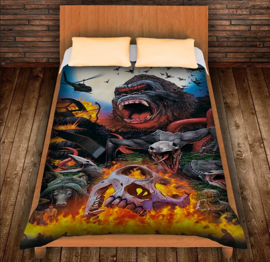 Плед с 3D принтом Кинг Конг Комикс King Kong Comics 150x200 см (epi_0430)