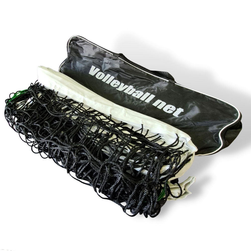 Волейбольная сетка профессиональная ZEPMA с металлическим тросом для зала и улицы 9,5х1 м (6390)