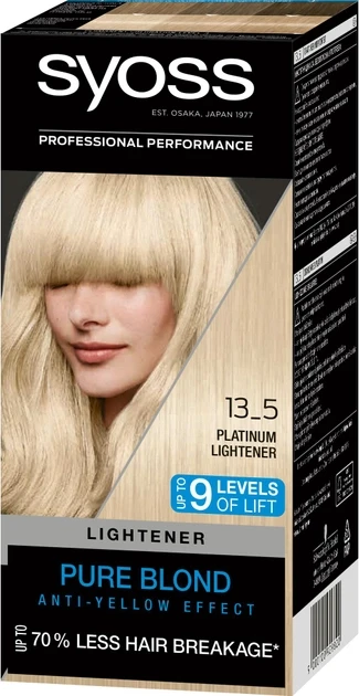Краска для волос Syoss 135 мл 13-5 Платиновый Осветлитель
