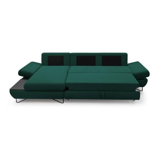 Диван угловой Perfect Home Loft из натурального дерева/ДСП/ткани Monolith 37 Зеленый (49693) - фото 2 Диван угловой Perfect Home Loft из натурального дерева/ДСП/ткани Monolith 37 Зеленый (49693) - фото 2