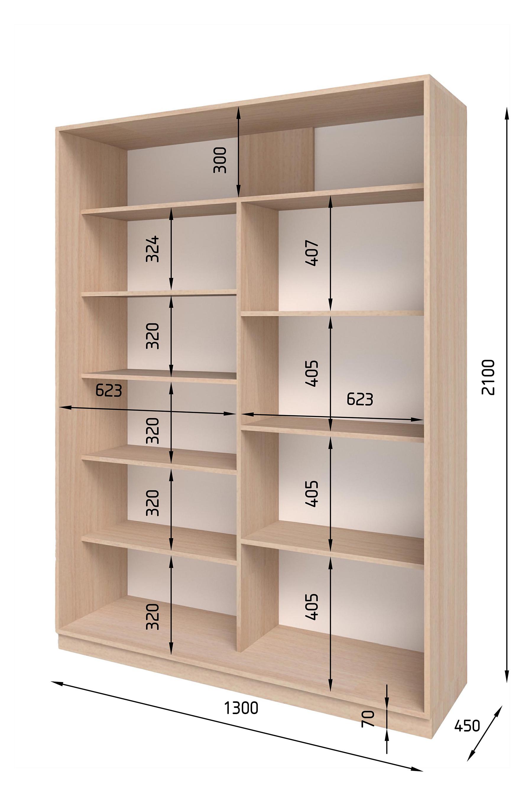 Шафа-купе SENAM S-Line 130х45х210 см Антрацит (К-7-4) - фото 2