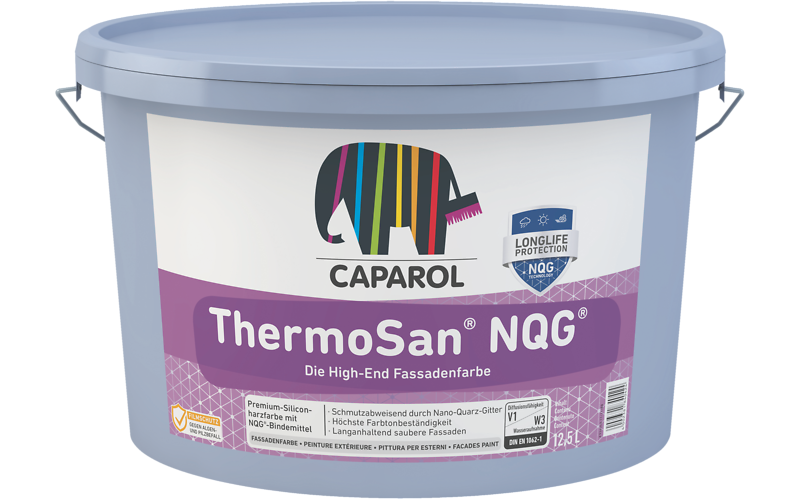 Краска фасадная силиконовая Caparol ThermoSan NQG матовая 12,5 л Белый (1814418129)