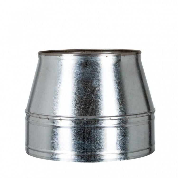 Конус ЛІРА ЛТД AiSi 304 1 мм термо нержавеющая сталь в оцинковке d 180/250 мм (L000166)