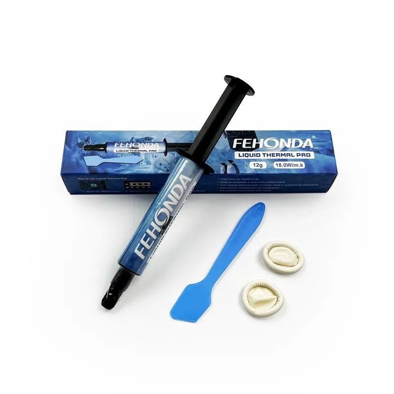 Термопрокладка жидкая Fehonda 18 Вт/мК 12 г со штапелем (FHD-LTP81-12G-TBX) Термопрокладка жидкая Fehonda 18 Вт/мК 12 г со штапелем (FHD-LTP81-12G-TBX)