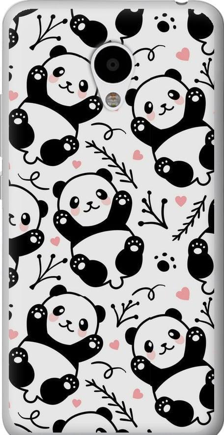 Чехол на Meizu M3 Панды (4318t-272-42517)